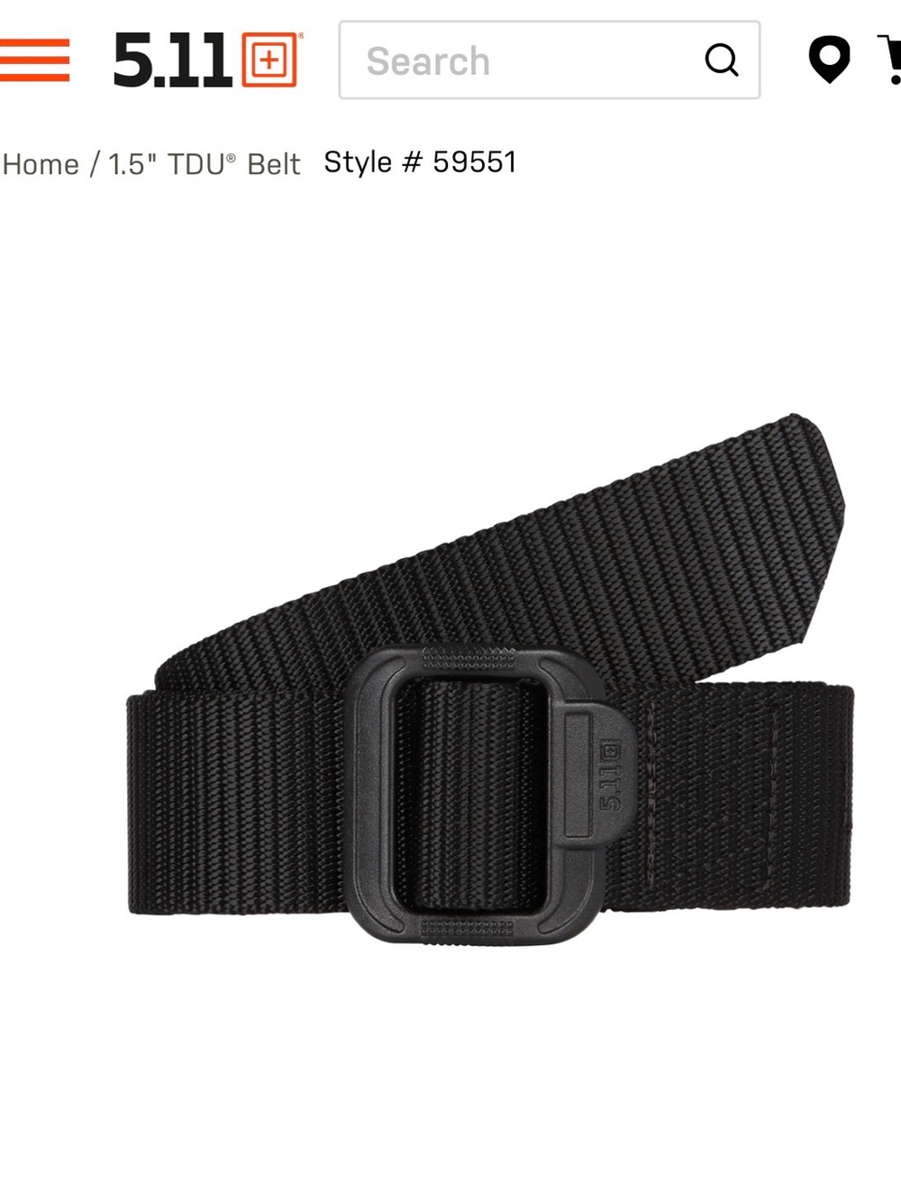 5.11 Tactical 1.5" TDU Belt